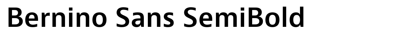 Bernino Sans SemiBold